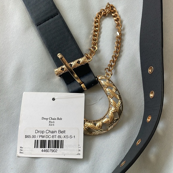 Brand new Drop chain belt by petit moments. XS/S black - Picture 5 of 5